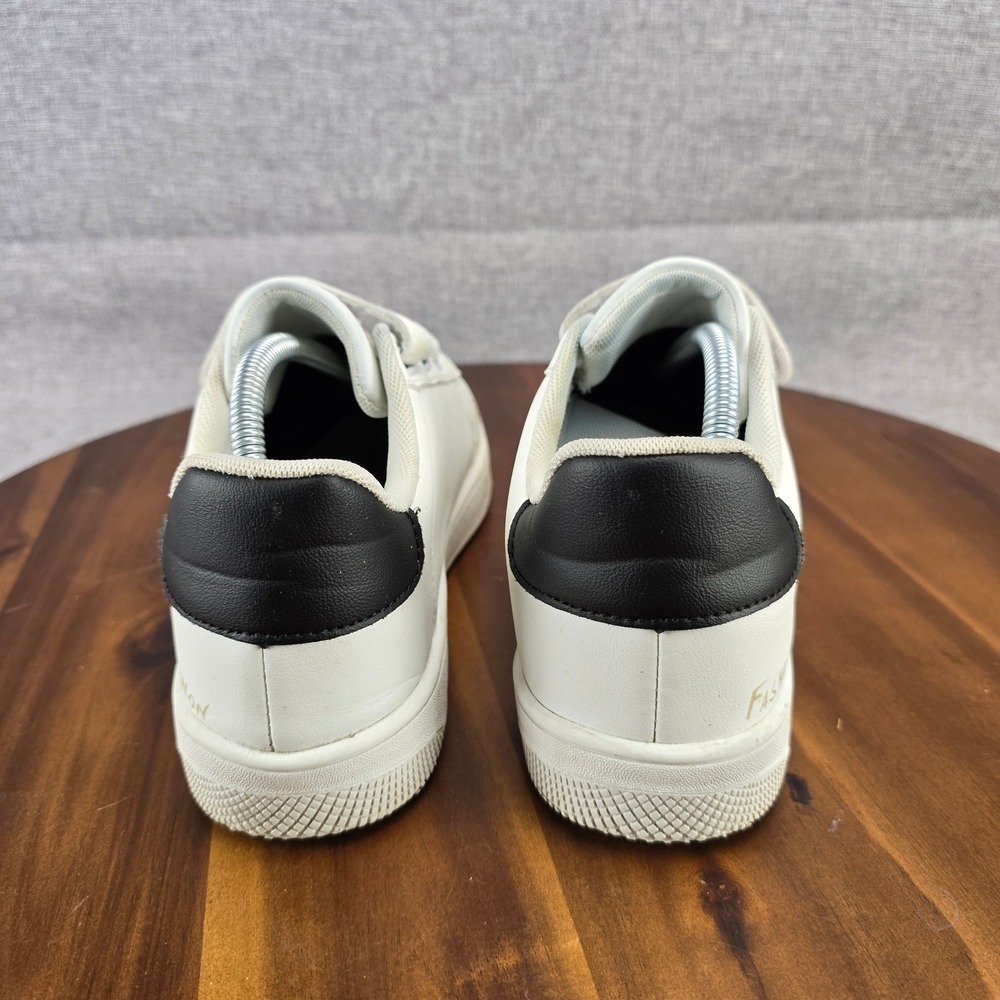 Fashion Sneakers Womens White Low Top CasualShoes Size 12 Hook & Loop - Picture 4 of 9
